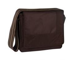 Lässig Sac à Langer - Mallette Messenger Patchwork - Chocolat