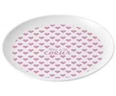 Plastorex 7256 54 Assiette Mélamine Décorée Blanc avec Décor