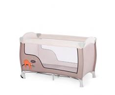 Hauck / Sleep N Play Go / Lit Parapluie 3 pièces / 120 x 60 cm / de la naissance jusqu’à 15 kg / avec roulettes, matelas, sac de transport / pliable, léger, inversable / Lazy (Marron)