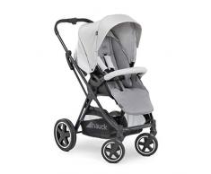 Hauck Mars Poussette jusquà 25 kg avec Couvre Jambes, Siège Reversible, Grand Canopy, Pliable Compacte, Compatible avec Nacelle et Siège Auto Cosi – Gris Argent