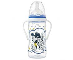 Tigex Intuition Biberon avec Poignée Transparent Motif Mickey Minnie 300 ml Taille +6 mois