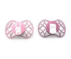 Nuvita 7066 Air 55 Explorer - Sucette Orthodontique - Lot de 2 Sucettes pour Bébé - Garanties sans BPA - Marque UE - Conçues en Italie