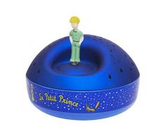 TROUSSELIER - Le Petit Prince Saint Exupéry - Veilleuse - Idéal Cadeau Enfant - Projecteur dEtoiles Musical - Figurine rotative - Piles inclues