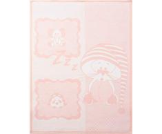 Sei Design couverture bébé - couverture peluche pour lit bébé et landau | tapis d’éveil | tapis d’activité pour la maison | Mélange de coton - très doux et facile dentretenir, 90x120 cm