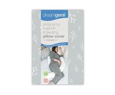 Dreamgenii Pregnancy Support/Feeding Pillow Cover Coussin de Maternité Floral Gris