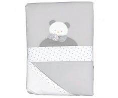 Andy & Helen 2/5012ed03 _ GR piumotto Berceau extractible brodé, gris