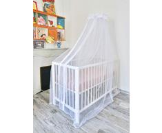 Moustiquaire Ciel de lit bébé TRANQUILISAFE® et son support universel