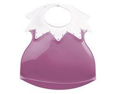 THERMOBABY Bavoir Arlequin avec Récupérateur Rose Orchidée
