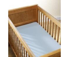 Dudu N pour lit en coton jersey Drap-housse, Bleu, Single Pack