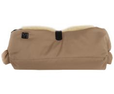 Kaiser Accessoire Poussette - Protège Mains - Big Double - Peau dAgneau - Sable