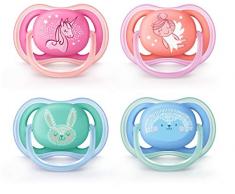 Philips AVENT - SCF344/23 - Sucette - Ultra soft pacifier - Orthodontique - Silicone - Multicolore - 6 mois - 18 mois