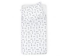 Indians Jollein Housse de couette 100 x 140 cm Noir et blanc