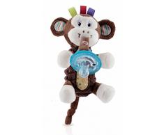 Nûby ID5853 Peluche avec Sucette Natural Flex Singe 0-6m