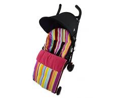 Polaire Chancelière pour sadapter au Britax intelligente Agile double Mobile Rose bonbon