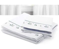 Petit Lazzari Little Fox Parure de lit pour berceau 50 x 80 cm Motif animaux Vert deau 50 x 80 cm