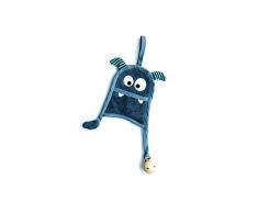 TIMBOO TM-TUTMO-519 5414546059876 Doudou Attache TETINE Petit Monstre, 18cm x 14cm, Marin Bleu