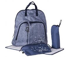 okiedog TREK 37013 sac à dos à langer incl. accessoires URBAN, jeans