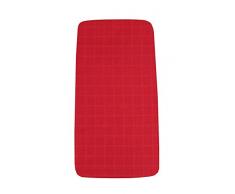 mundo melocotón Drap Housse en Mousseline 1 Personne Rouge