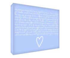 Feel Good Art diamond-polished Decor Bloc, Momento Symboliquement (14,8 x 21 x 2 cm, souple, Bleu, je suis simplement dans la Prochaine Chambre Poème)