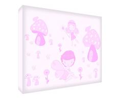 Feel Good Art FAIRYLAND1624-01IT Tableau sur toile Grande (60 x 40 x 4 cm) Soft Pink