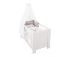 Träumeland TT19201 Parure de lit 3 pièces en coton fin et doux Motif étoile Jaune