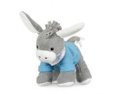 Sterntaler Peluche Erik, Hochet Intégré, Pour Bébé dès la naissance, 22 cm, Gris/Bleu