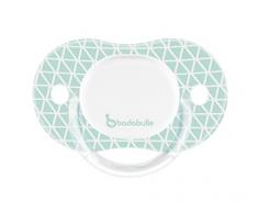 Badabulle 2 Sucettes Réversibles 12-36 Mois pour Garçon Graphic Lines Blanc