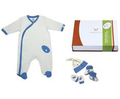 Pandi Panda 1304–005–03 Patati Patata Tapis Déveil Pantalon avec chaussons intégrés, taille 50/56, 0–3 mois