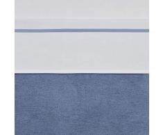 Meyco 414012 Drap housse avec passepoil Bleu jean 100 x 150 cm