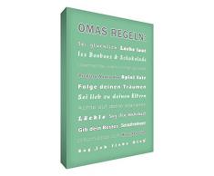 Little Helper gr128–18 G Feel Good Art Tableau sur toile avec citations optimistes Bijoux murale style, Vert clair, 30 x 20 CM