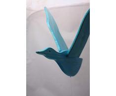 Les Jouets du Queyras - Mobile en bois pour lit bébé - Oiseau bleu