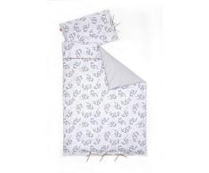 Linden 10618 Parure de lit pour enfant Motif ourson Gris 100 x 135 cm