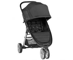 Baby Jogger City Mini 2 poussette légère, 3 roues, pliage rapide à une main, jais (noir)