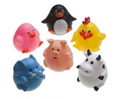Rätt Start Floues animaux de bain Jouets, 6 pièces