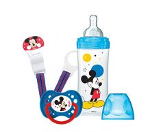 Dodie - Coffret Mickey (1 Biberon 330 ml + 1 sucette +18mois + 1 attache-sucette)
