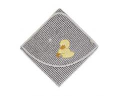 Serviette de Bain Sterntaler Edda le Canard, Âge : À Partir de 0 Mois, 80 x 80 cm, Gris
