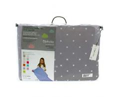 pirulos 43400520 – protecteur de berceau de Microfibre, Blanc et Gris