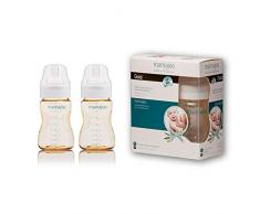 mamajoo sans BPA Biberon PES Valve Système Anti-Colique (250 ml, Lot de 2)