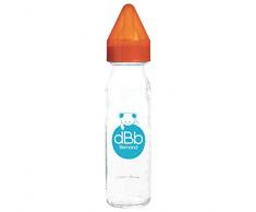 dBb Remond RégulAir Biberon avec Tétine NN en Silicone sous Boîte Orange Translucide 240 ml