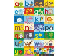 Happy Spaces Laila Hills Toile murale pour enfant Motif alphabet 50 x 70 x 2 cm