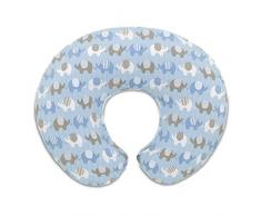 Boppy 8079904380000 Housse pour coussin dallaitement coton, Elephants Blue