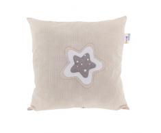 Belino Elba – Coussin décoratif pour lit 38 x 38 x 15 cm beige