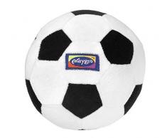 Playgro Mon Premier Ballon de Football, Hochet Intégré, À partir de 6 Mois, My First Soccer Ball, Noir/Blanc, 40043