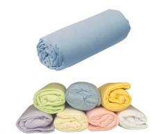 ABB Diffusion Drap housse berceau, en jersey coton extensible, 40 x 80 cm , Coloris Bleu