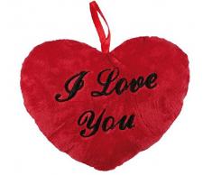 Tendeus - 4029811145881 - Doudou - Cœur - I Love You - Rouge - 26 cm