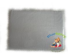 BlueberryShop Drap-housse en tissu éponge pour lit denfant 120 x 60 cm Blanc