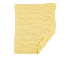 Andy & Helen 2/562 V10 Couverture Berceau mélangé laine, jaune