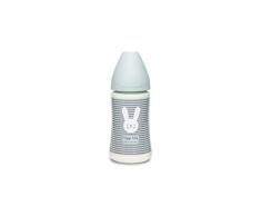 Suavinex Biberon Tetine Ronde Débit 3 Vitesses Raye Vert 270 ml 1 Unité 306689