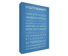 Feel Good Art Le Lutin dans la Salle de Bain décorative 15 x 10.5 x 2cm Sky Blue