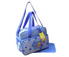 GMMH 2120 Sac à langer 2 pièces Bleu